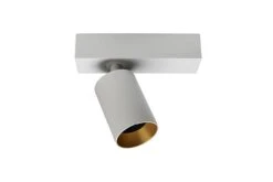 A Block Enkel Spot Med Base 8,9W 2700K Dimbar - Hvit/Gullfarget