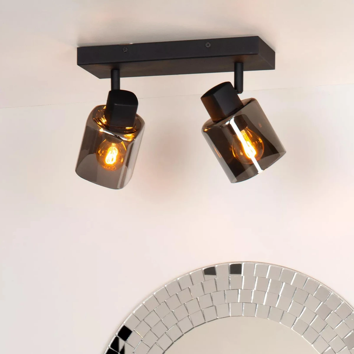 Alion Taklampe 2 - Røykfarget/Svart 4 Alion Taklampe 2 - Røykfarget/Svart - Bilde 2