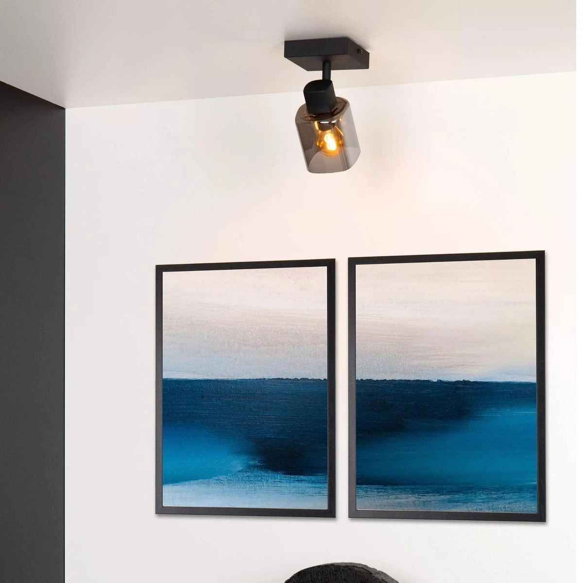 Alion Taklampe - Røykfarget/Svart 6 Alion Taklampe - Røykfarget/Svart - Bilde 4