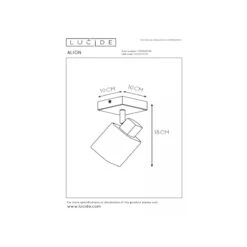 Alion Taklampe - Røykfarget/Svart 11 Alion Taklampe - Røykfarget/Svart -Lightup Butikk Alion Taklampe RoykfargetSvart Taklamper Lucide LC179990130 5