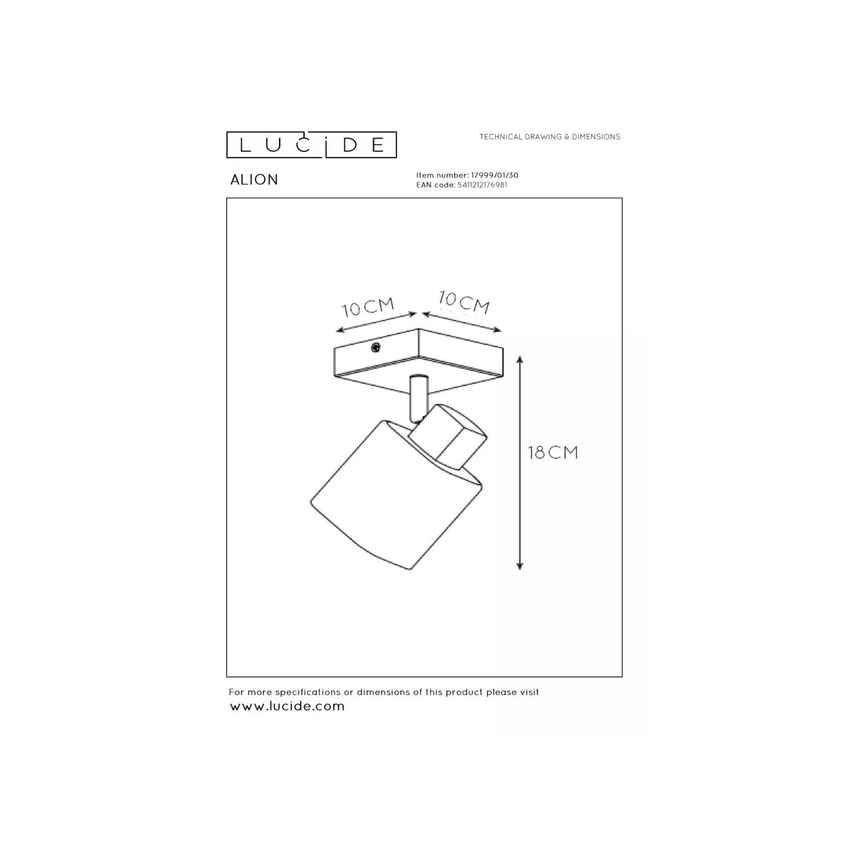 Alion Taklampe - Røykfarget/Svart 7 Alion Taklampe - Røykfarget/Svart - Bilde 5