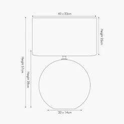 Alpha Bordlampe 57 Cm - Beige/Bronsefarget -Lightup Butikk Alpha bordlampe 57 cm BeigeBronsefarget Bordlamper Pacific Lifestyle 30 039 BZ C 4