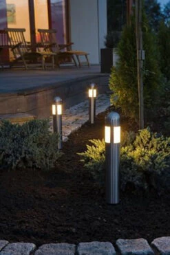 Konstsmide Amalfi 3 Stk 35cm Inkl Transformator - Rustfritt -Lightup Butikk Amalfi 3 stk 35cm inkl transformator Rustfritt Utebelysning Hagebelysning Konstsmide 7451 000 3