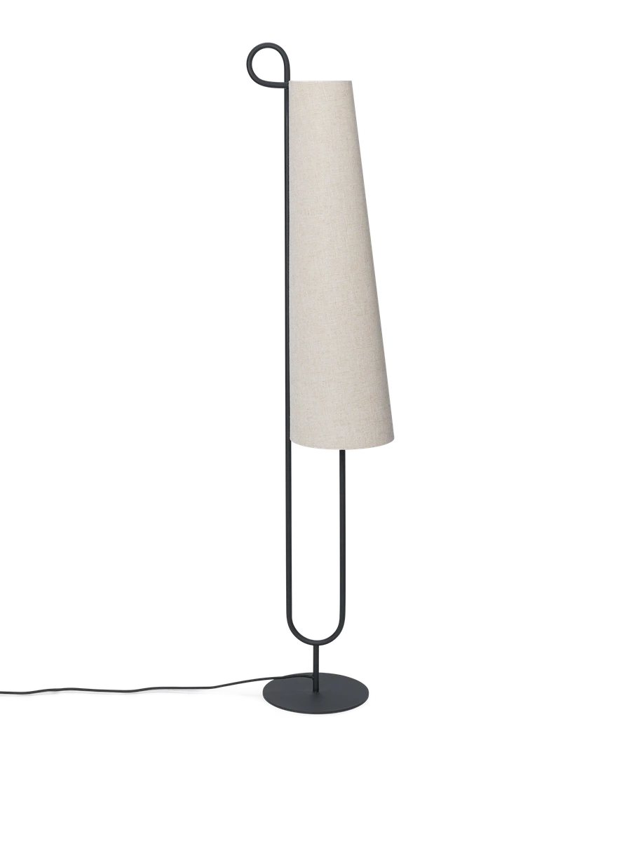 Ferm LIVING Ancora Gulvlampe - Svart/Natural 4 Ferm LIVING Ancora Gulvlampe - Svart/Natural - Bilde 2
