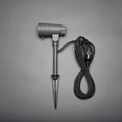 Konstsmide Andria Uplight Spyd High Power 9W IP54 - Antrasitt Grå -Lightup Butikk Andria uplight spyd high power 9W IP54 Antrasitt gra Utebelysning spyd Konstsmide 7860 370 4