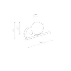 Aralia Vegglampe IP44 - Messingfarget -Lightup Butikk Aralia vegglampe IP44 Messingfarget Baderomsbelysning vegglamper Nowodvorski N 10527 3
