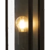 Arendal Vegglampe Utendørs IP44 E27 - Svart/Klart Glass