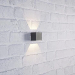 Markslöjd Argos Vegglampe Opp/ned 4 Watt 3000 Kelvin - Mørk Grå - Grå