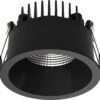 Aria D75 Lavtbyggende Downlight 7W 2700K IP44 M/flicker Free Dimbar Driver- Svart