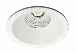 Aria D90 Lavtbyggende Downlight 7W 2700K IP44 M/flicker Free Driver Dimbar - Hvit