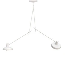 Arigato Large Dobbel Taklampe - Hvit