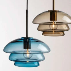 Arkivlampe 4006 Small - Blå - Matt Sort