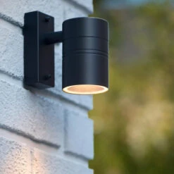 Arne Vegglampe Utendørs Ned IP44 GU10 - Svart