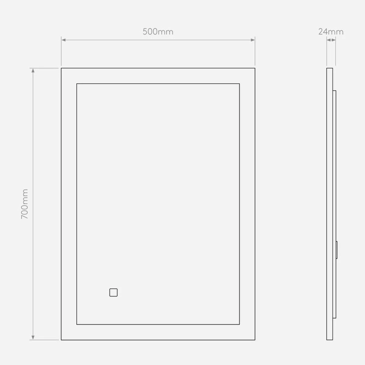 Ascot 700 Speil For Baderom IP44 28,9W Led 2700-6000 Kelvin 70x50 Cm 8 Ascot 700 Speil For Baderom IP44 28,9W Led 2700-6000 Kelvin 70x50 Cm - Bilde 6