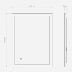 Ascot 800 Speil For Baderom IP44 50W Led 2700-6000 Kelvin 80x60 Cm -Lightup Butikk Ascot 800 speil for baderom IP44 50W Led 2700 6000 Kelvin 80x60 cm Baderomsbelysning vegglamper Astro Lighting Asg 1486003 5