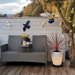 Konstsmide Assisi Blomsterpotte Stor Med LED-lys -Lightup Butikk Assisi blomsterpotte stor med LED lys Utebelysning Hagebelysning Konstsmide 7454 000 3