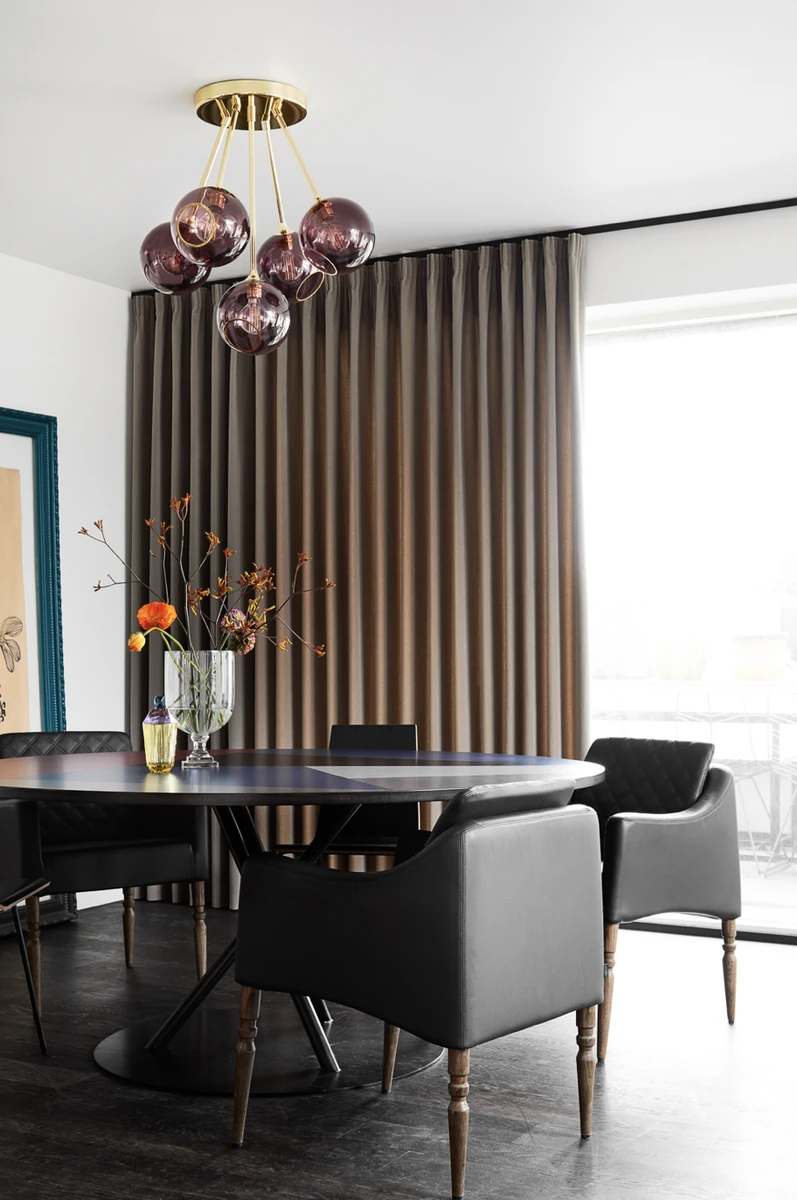 Ballroom Molecule Taklampe - Messing Base/rosa Glass 5 Ballroom Molecule Taklampe - Messing Base/rosa Glass - Bilde 3