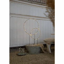 Star Trading Barlum Ring Utendørsdekorasjon 120 Cm 120 LED Varmhvit IP44 - Svart -Lightup Butikk Barlum ring utendorsdekorasjon 120 cm 120 LED varmhvit IP44 Svart Utebelysning Hagebelysning Star Trading 475 18 5