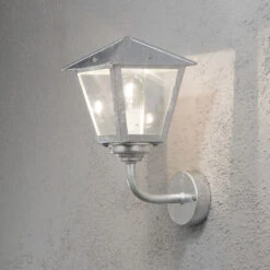Konstsmide Benu Vegglampe Opp - Galvanisert 7 Konstsmide Benu Vegglampe Opp - Galvanisert -Lightup Butikk Benu vegglampe opp Galvanisert Utebelysning vegg klassisk Konstsmide 439 320 3