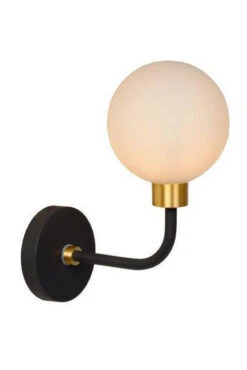 Berend Vegglampe IP44 - Svart/Opal 16 Berend Vegglampe IP44 - Svart/Opal -Lightup Butikk Berend vegglampe IP44 SvartOpal Vegglamper Lucide LC302650130 6