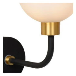 Berend Vegglampe IP44 - Svart/Opal 18 Berend Vegglampe IP44 - Svart/Opal -Lightup Butikk Berend vegglampe IP44 SvartOpal Vegglamper Lucide LC302650130 8