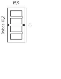 Boden 866 8,7W Led -Lightup Butikk Boden 866 87W led Utebelysning vegg veggskjold Norlys 3185581 3