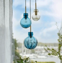 Bølge Krystallkuler 3 Stk - Sort Baldakin