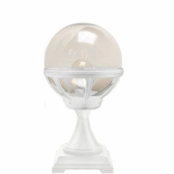 Bologna Portstolpe 312 - Hvit/ Klart Glass