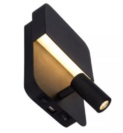 Boxer Vegglampe 10W 3000 Kelvin M/USB - Svart -Lightup Butikk Boxer vegglampe 10W 3000 Kelvin mUSB Svart Vegglamper Lucide LC792000830 5