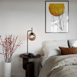 By Rydens Boyle Bordlampe - Røykfarget -Lightup Butikk Boyle bordlampe Roykfarget Bordlamper By Rydens Brs 4002550 4505 3