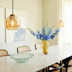 Bubbles Takpendel 24 Cm - Amber -Lightup Butikk Bubbles takpendel 24 cm Amber Takpendler Halo Designs 5705639743209 3