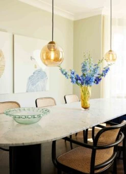 Bubbles Takpendel 24 Cm - Amber -Lightup Butikk Bubbles takpendel 24 cm Amber Takpendler Halo Designs 5705639743209 4