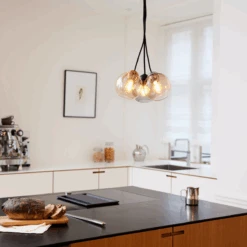 Bubbles Takpendel 24 Cm - Amber -Lightup Butikk Bubbles takpendel 24 cm Amber Takpendler Halo Designs 5705639743209 6