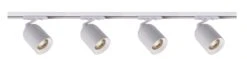 Bullet 2 Meter Spottskinne Med 4 Spotter 1T GU10 - Pure White