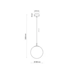 Cadix Takpendel 30 Cm -Lightup Butikk Cadix takpendel 30 cm Takpendler TK Lighting TK 4610 4