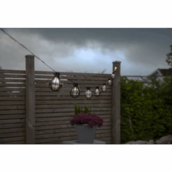 Star Trading Cage Lysslynge Utendørs Med 8 Lys IP44 - Svart -Lightup Butikk Cage lysslynge utendors med 8 lys IP44 Svart Utebelysning Lysslynge Star Trading 476 98 3