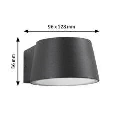 Paulmann Capea Vegglampe Utendørs IP44 6W 2200 Kelvin -Lightup Butikk Capea vegglampe utendors IP44 6W 2200 Kelvin Utebelysning vegg opp og ned Paulmann Pl 94713 4