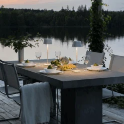 Konstsmide Capri Bordlampe Oppladbar Utendørs IP54 - Hvit -Lightup Butikk Capri bordlampe oppladbar utendors IP54 Hvit Utebelysning Hagebelysning Konstsmide 7814 250 3