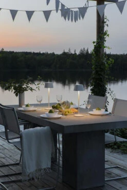 Konstsmide Capri Bordlampe Oppladbar Utendørs IP54 - Svart -Lightup Butikk Capri bordlampe oppladbar utendors IP54 Svart Utebelysning Hagebelysning Konstsmide 7814 750 3