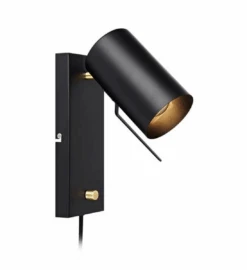 Markslöjd Carrie Vegglampe Svart - Svart