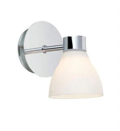 Markslöjd Cassis Vegglampe IP44 - Krom/opalhvit - Krom / Opal