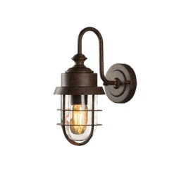 Konstsmide Cerignola Vegglampe IP44 - Rustfarget
