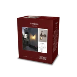 Konstsmide Cerignola Vegglampe IP44 - Rustfarget -Lightup Butikk Cerignola vegglampe IP44 Rustfarget Utebelysning vegg klassisk Konstsmide 7351 970 4