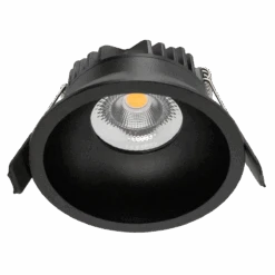 Ceto Mini Fixed Lavtbyggende Downlight 7W 2700K Dimbar IP44 - Svart