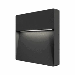 Chara Square Vegglampe Utendørs IP54 9W - Mørk Grå