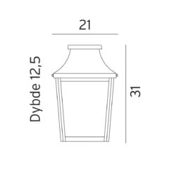 Chelsea Veggskjold 962 -Lightup Butikk Chelsea veggskjold 962 Utebelysning vegg veggskjold Norlys 3110050 3