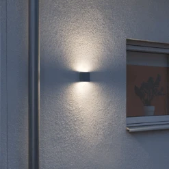 Konstsmide Chieri Vegglampe 2x3W LED - Mørk Grå