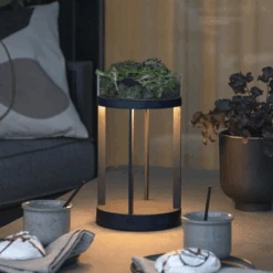 Konstsmide Chieti Lanterne Bord/gulv 25 Cm IP54 Oppladbar - Svart