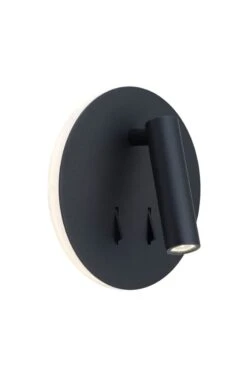 Circle Vegglampe 3+6W - Svart