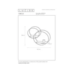Circle Vegglampe -Lightup Butikk Circle vegglampe Utebelysning vegg veggskjold Lucide LC212250130 4